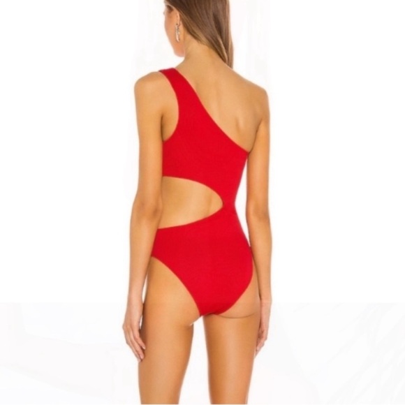 New! Beach Riot Celine one piece swimsuit red 24033 - Picture 2 of 15